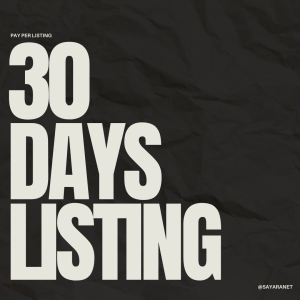 30 DAY LISTING